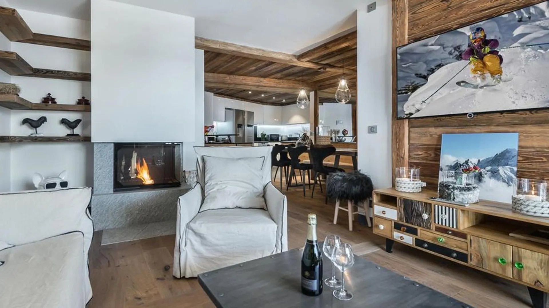 Moderne Et Authentique, Appt. Unique, 4 Chambres, 8 Pers, Val D'Isere - Fr-1-567-36